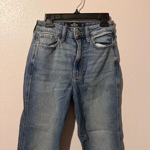 Hollister Women's Light Blue Straight Leg Jeans
